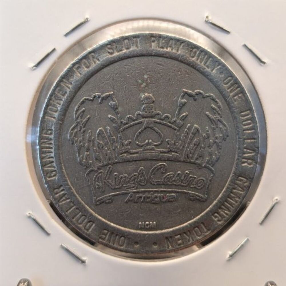 King’s Casino Antigua $1 Gaming Token • Caribbean Casino Collectible